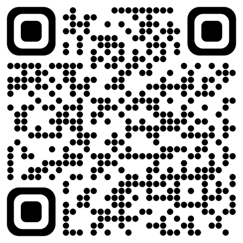 a qr code with black dots on a white background